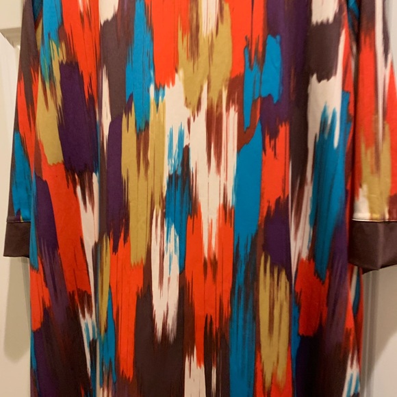 Women's Dress 1x Knee length bright colors Fall - Picture 2 of 8